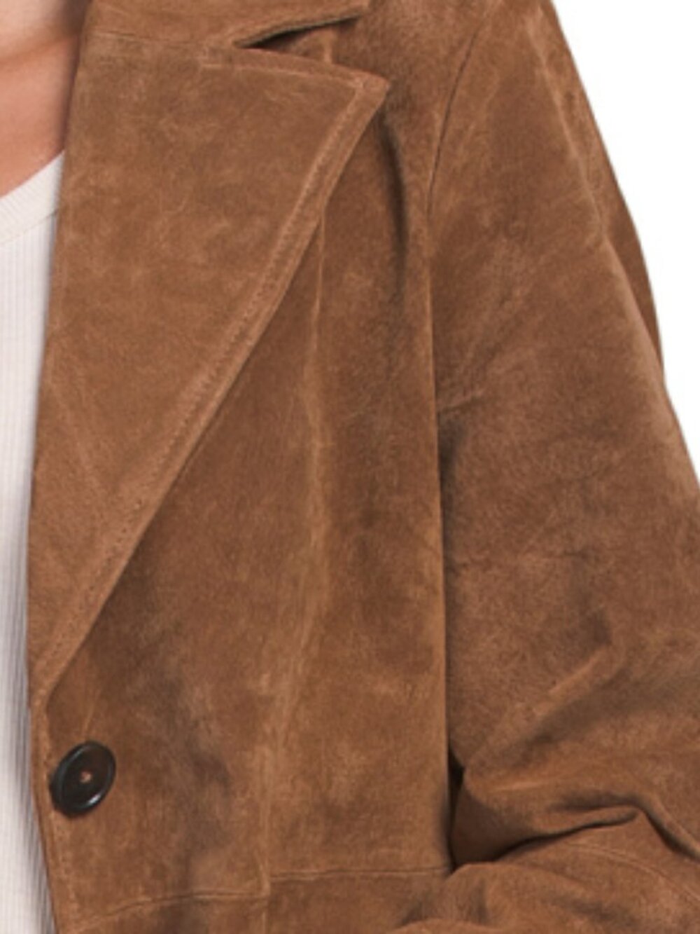 NVLT Suede Longline Blazer Jacket - Picture 3 of 3